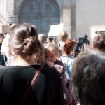 Boucan d'enfer devant le Rectorat